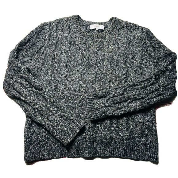 Anthropologie John + Jenn Women Medium Gray Cable - Picture 3 of 10